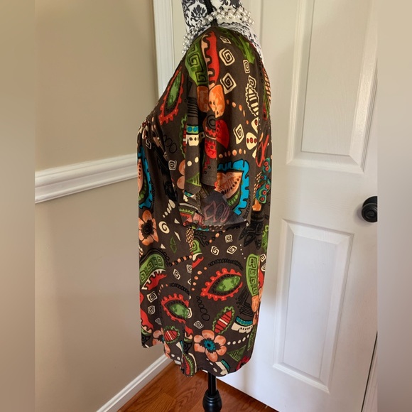 Choices, Ladies Boho/ Tunic Top with crochet, size PLg. - Picture 4 of 10